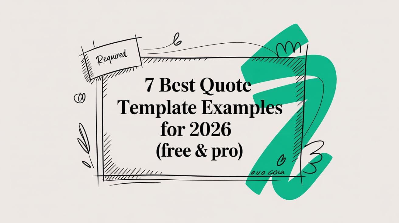 7 Best Quote Template Examples for 2026 (Free & Pro)